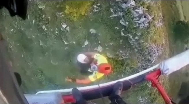 Rescatado por helicóptero senderista con un traumatismo craneoencefálico