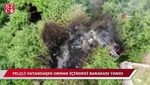 Çekmeköy’de felçli vatandaşın orman içindeki barakası yandı