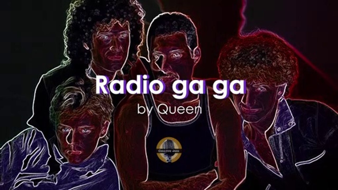 Radio ga ga by Queen (Music, Lyrics, Karaoke)