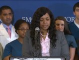 Gran expectación mediática en EEUU en la rueda de prensa de Amber Vinson tras superar el ébola