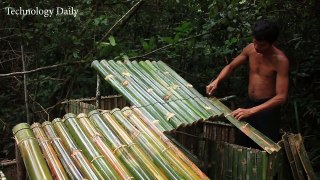 Rescue Chicks And Build The Bamboo House For Chickens
