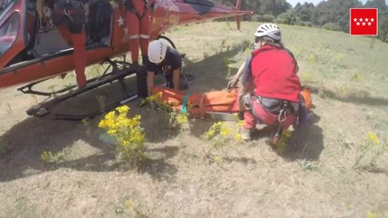 Imágenes del Gera de Bomberos CM durante un rescate