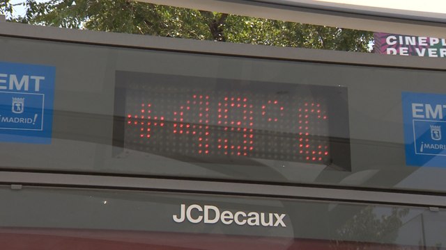 La ola de calor se refleja en los termómetros de Madrid