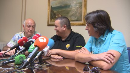 Rueda de prensa de taxistas de Barcelona
