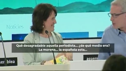 La presidenta de la ANC insulta a una periodista