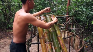 Rescue Muscovy Ducks And Building Bamboo Hut For Ducks Feeding