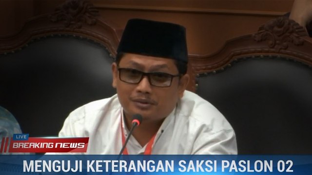 Saksi Prabowo Berstatus Tahanan Kota