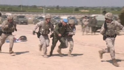 Felipe VI supervisa el mayor ejercicio de la OTAN de la Policía Militar