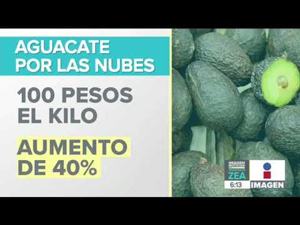 El precio de aguacate se encuentra por las '...