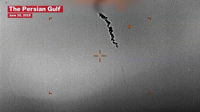 U.S. Military Clip Claims To Show Iran Drone Strike