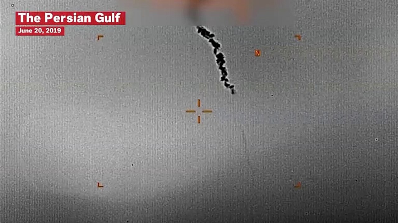 U.S. Military Clip Claims To Show Iran Drone Strike