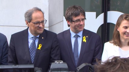 Télécharger la video: Torra y Puigdemont se reúnen en Bruselas