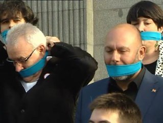 Protesta a las puertas del Congreso contra la nueva ley de seguridad ciudadana