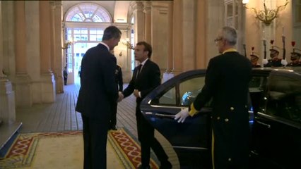 El Rey ofrece una cena a Macron en el Palacio Real