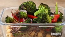 How to Make Meal-Prep Brown Rice & Roasted Vegetable Bowls with Pesto