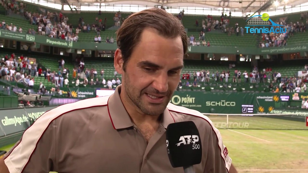 ATP - Halle 2019 - Roger Federer defeated Jo-Wilfried Tsonga : "I was lucky"