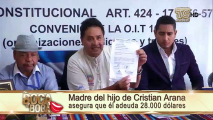 Audiencia en el problema de manutención del futbolista Cristian Arana