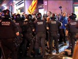 Enfrentamientos en Barcelona tras la protesta para reclamar la consulta