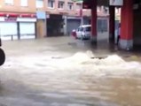 Las fuertes lluvias inundan Girona y dejan sin servicio el AVE hacia Barcelona
