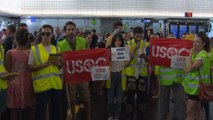 Trabajadores de Ryanair se manifiestan en El Prat