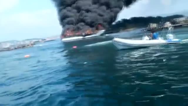 Dados de alta la mayoría de los heridos por el incendio en un catamarán