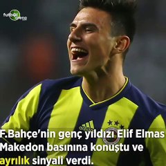 Eljif Elmas'tan transfer açıklaması: "Babam görüşmeleri yapıyor"