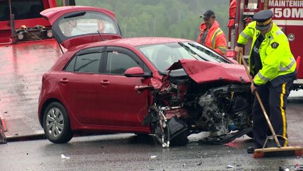 Violente collision à Saint-Joseph-de-Madawaska