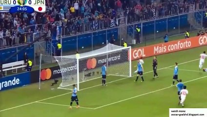 Koji Miyoshi Goal - Uruguay vs Japan 0-1 20/06/2019