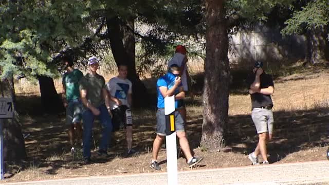Manifestación republicana en el Valle de los Caídos por la exhumación de Franco
