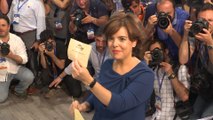 Votación de Soraya Sáenz de Santamaría