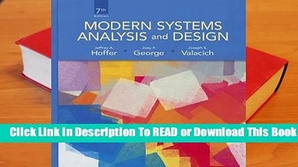 [Read] Modern Systems Analysis and Design  For Trial