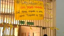 Los CDR toman la cárcel Modelo de Barcelona para pedir la libertad de los políticos presos