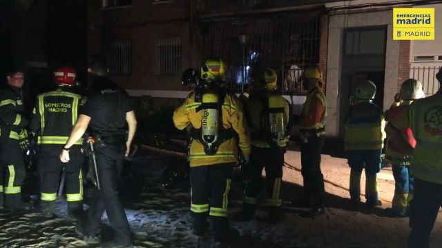 24 personas atendidas por el SAMUR por un incendio en Carabanchel