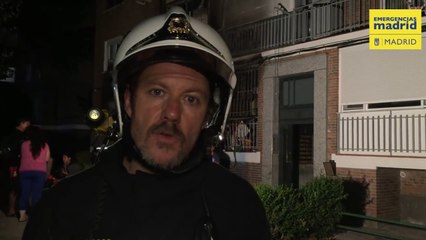 Bomberos detallan la intervención en el incendio de Carabanchel