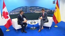 Pedro Sánchez se reúne con Justin Trudeau