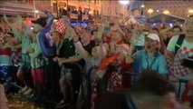 Locura en las calles de Zagreb con el pase de Croacia a la final del Mundial