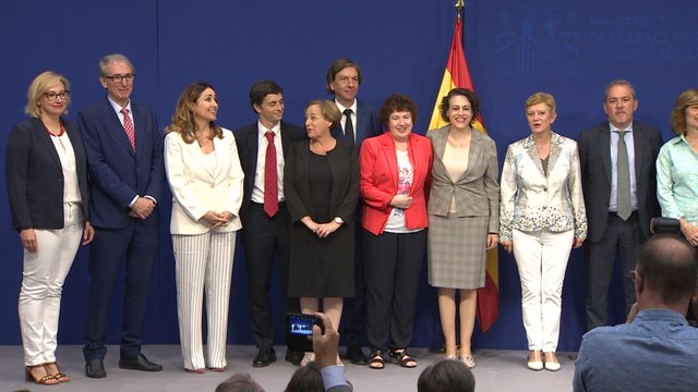 Valerio en la toma de posesión de altos cargos del Ministerio