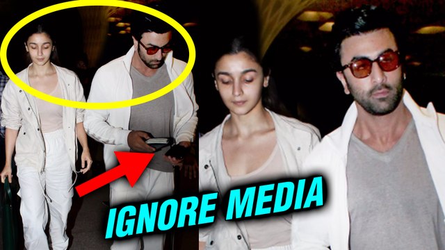 Ranbir Kapoor Alia Bhatt AVOID Facing Cameras At Mumbai Airport | Brahmastra Varanasi Shoot