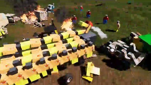 Best Friends Have the BIGGEST Lego Demolition Derby Ever