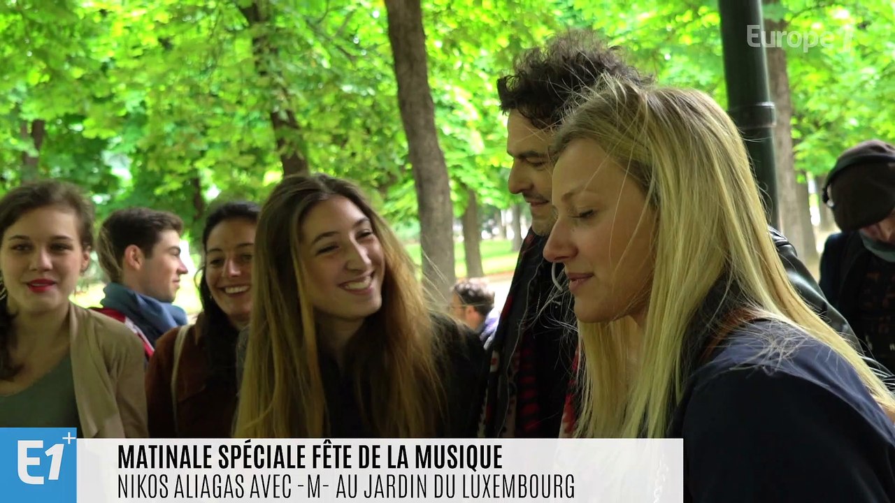 VIDÉO - Le concert improvisé de Matthieu Chedid au jardin du Luxembourg