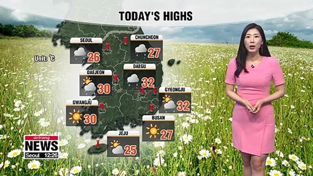 Rain in central areas, passing showers with hail in east 062119