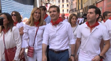 Casado, increpado en la plaza Consistorial de Pamplona