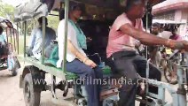 Life of a local through the eyes of a Princess,  Riding in a Jugaad (a motorcycle with a trolly ), down a bumpy road, Gosaba, Sundarbans, via Malta RIver, Bindiyadhari River and Datta River ,  West Bengal .