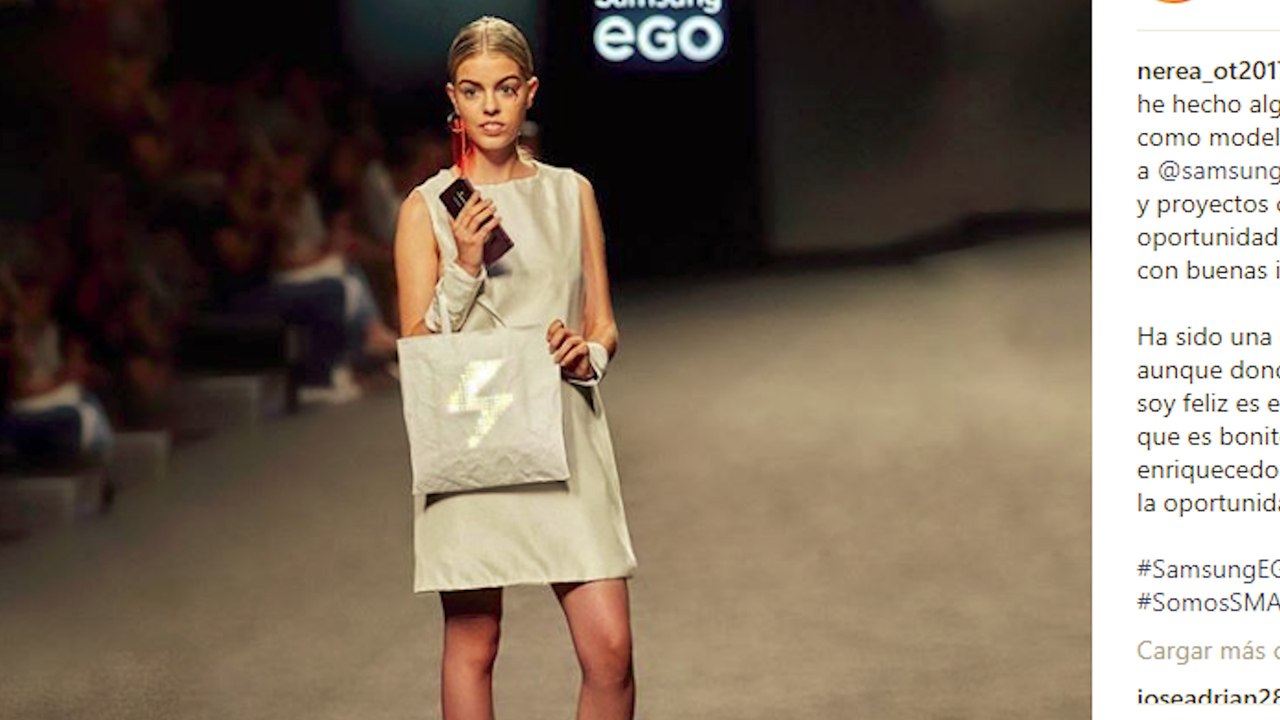 Nerea de 'OT 2017' debuta en la pasarela de la MBFW