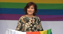 Carmen Calvo recibe a las delegaciones LGTBI del PSOE