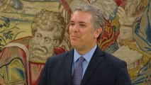 El próximo presidente de Colombia visita a Felipe VI