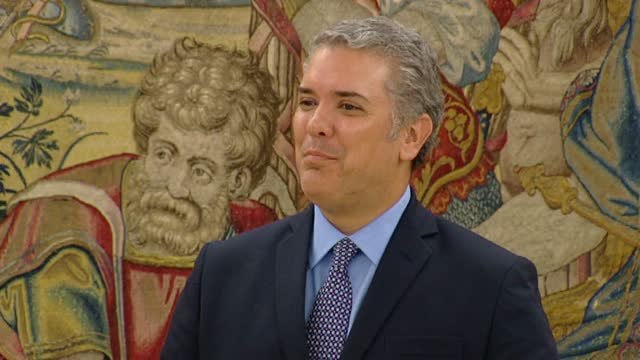 El próximo presidente de Colombia visita a Felipe VI