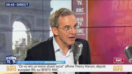 Thierry Mariani (RN): "Avoir voté Glucksmann, Bellamy, ou Loiseau, ça finira dans la même coalition" au Parlement européen