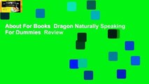 About For Books  Dragon Naturally Speaking For Dummies  Review