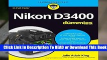 [Read] Nikon D3400 For Dummies (For Dummies (Lifestyle))  For Online